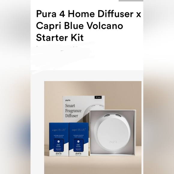 NEW IN BOX PURA Pura 4 & 2 CAPRI BLUE VOLCANCO Fragrance Set - Picture 9 of 12